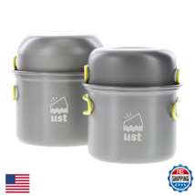 UST Duo Cook Kit Lightweight Compact BPA Free Anodized Aluminum Camping ... - $34.10