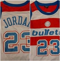 Nike Michael Jordan #23 Washington Bullets Jersey Mens Size XL White Red Blue - £50.16 GBP