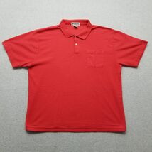 McGregor Polo Shirt Mens XL Red Short Sleeve Button Up Pocket Plain Casual - €12,84 EUR