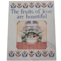 Embroidery Needleart Prints Fruits of Love 35-226 Janlynn Ann Benson 14 ... - $20.57