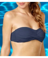 Anne Cole Bandeau Twist Bikini Top L Color: Navy - $21.10 CAD
