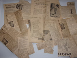 Vintage 17 Newspaper Clippings For Women 1920s-30s - £3.12 GBP