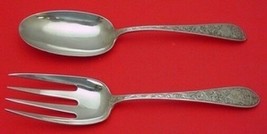 Colonial B Engraved by Whiting Sterling Silver Salad Serving Set 2pc Ori... - £307.83 GBP