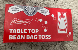 Budweiser Table Top Bean Bag Toss Game New 4.9” X 9.8” New In Box - £13.82 GBP