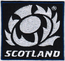 Scotland National Rugby Union Team Badge Iron On Embroidered Patch - £7.83 GBP
