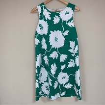 Green Floral Dress Women’s Medium Sheath Mini Sleeveless Spring Summer T... - £41.05 GBP