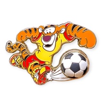 Winnie the Pooh Vintage Disney Pin: Tigger Playing Soccer - £23.64 GBP