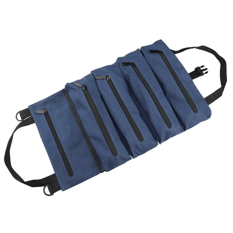 Roll Tool Roll Multi-Purpose Tool Roll Up Bag Wrench Roll Pouch Hanging Tool Zip - £51.91 GBP