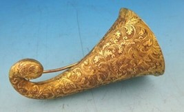 Gilt Bronze Tussie Mussie Posey Posy Holder with Chased Leaves (#J1299) - $856.35