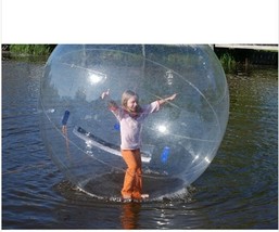 Inflatable 2M Walking Rolling Balloon Zorb Human Hamster Transparent Water Ball - £274.40 GBP