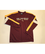 NCAA Arizona State University Sun Devils Long Sleeve Shirt Men&#39;s MED Bur... - $20.23