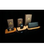 Brizard Genuine Black Caiman  Cigar Case, Cutter and Lighter Combo NIB - £663.90 GBP