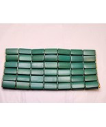 Raw Bags Wood Tiled Clutch Purse Bamboo Tile Green NEW - £27.37 GBP