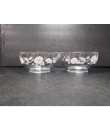 Set of 2 Vintage  bowls Avon 24% Lead Crystal Etched Hummingbird  - $16.29 CAD
