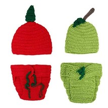 Anicelook Baby Newborn Twin Photography Props Infant Crochet Knitted Costume Han - $29.39