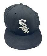 New Era Chicago White Sox GAME 59Fifty Fitted 7 1/2 Hat Black MLB Cap - £15.71 GBP