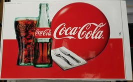 Coca-Cola Bottle Glass For Knife Red Dot Ad Preproduction Art Work - £15.18 GBP
