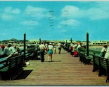 End of 912 Foot Fishing Pier Virginia Beach VA Chrome Postcard I14 - £3.85 GBP