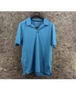 Oakley Polo Shirt Short Sleeve Blue Men’s Size Large Center Logo - $18.99