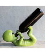 Extra Terrestrial Alien UFO Outer Space Colony Wine Bottle Holder Figuri... - $619.66 MXN
