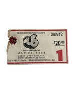 US Festival 1983 Used Concert Ticket Last Ever CLASH concert  INXS STRAY... - $80.00