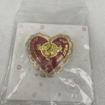 Hard Rock Cafe pin Key West Valentine&#39;s Day 2000 Heart Set of 2 - £9.54 GBP