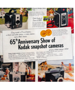 1953 Kodak Snapshot Cameras Advertisement 65th Anniversary Show Eastman ... - $41.12 CAD