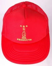 Vtg G&amp;S Oil Product Hat-Red-Snapback-Meshback-Trucker Cap - £18.24 GBP