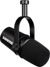 SHURE MV7 Microphone USB+XLR for Podcast, Live Stream, Gaming Teamspeaker &amp; Zoom - £139.40 GBP