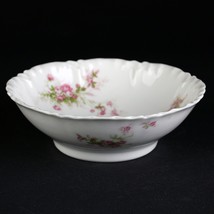 Haviland Limoges Schleiger 223A Pink Rose Sprays Oatmeal Bowl, Antique F... - $50.00