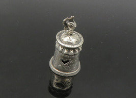 925 Sterling Silver - Vintage Shiny Etched Grandmother Love Pendant - PT17571 - £44.25 GBP