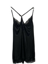 Chemise Gown Sexy Black  NEW Stretch Lace Trim NWT Plus Size SZ 1X - £11.41 GBP