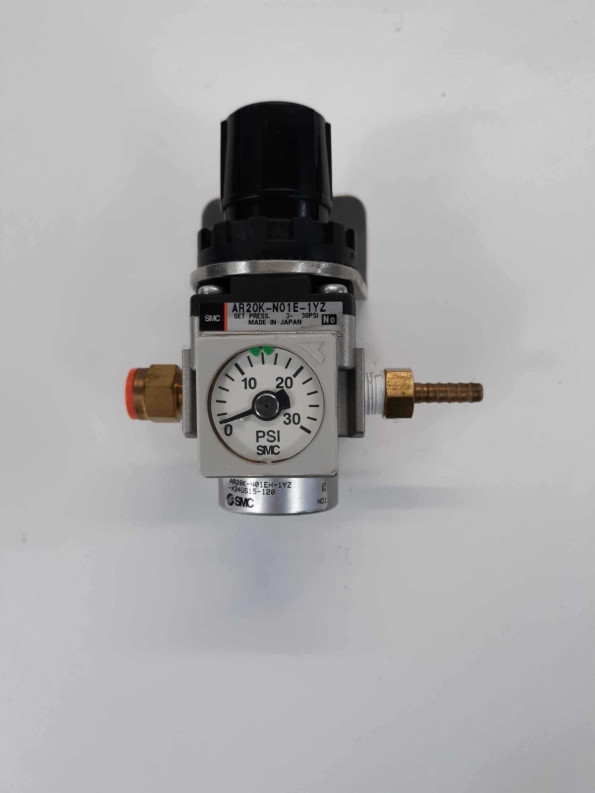 SMC AR20K-N01E-1YZ Pressure Regulator With Gauge - $35.00