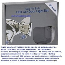 Zeta Phi Beta Sorority LED Car Door Light Set (2 pck) - £34.60 GBP