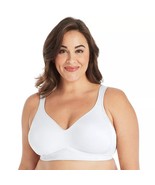 Playtex 18 Hour 4049 Side &amp; Back Smoothing Seamless Wireless Bra White 38D - $41.03 CAD