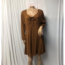 SO Dress Juniors XXL Rust Brown Princess Seam Fit and Flare Soft NEW - $19.60