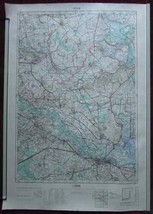 Military Map Osijek Croatia Topographic Vintage 1956 - £53.61 GBP