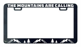 The mountains are calling Adventure Awaits hiking license plate frame holder tag - £5.46 GBP