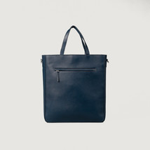 LE The Poet Blue Leather Tote Bag - £94.35 GBP