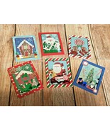 6 gift card holders snow globe confetti New - £4.65 GBP