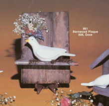 Doves Ceramic Mold McCloud 606 Sitting Dove Bird Slip Cast Mold Vintage - $39.55