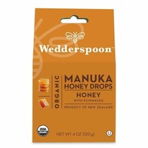 Wedderspoon Organic Manuka Honey Drops, Honey + Echinacea, 4.0 Oz, Unpasteuri... - £10.58 GBP