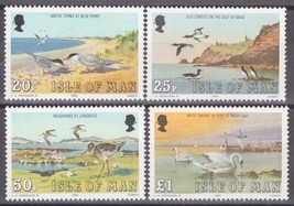 ZAYIX Great Britain - Isle of Man 236-239 MNH Marine Birds Mute Swans Terns - £3.82 GBP