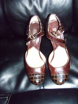 Michael Kors leather MaryJanes Platforms Heels Pumps Close Toe Size 7.5 ... - £29.66 GBP