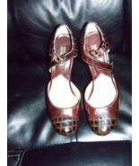 Michael Kors leather MaryJanes Platforms Heels Pumps Close Toe Size 7.5 ... - $63.65 CAD