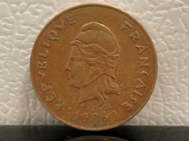 ~1986 French Polynesia Nickel Brass Coin~ 100 Francs~ Average Circulated ~ - £6.81 GBP