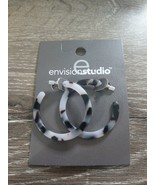 New Women&#39;s Envision Studio Hoop Earrings. Brownish Purple Color - $8.38