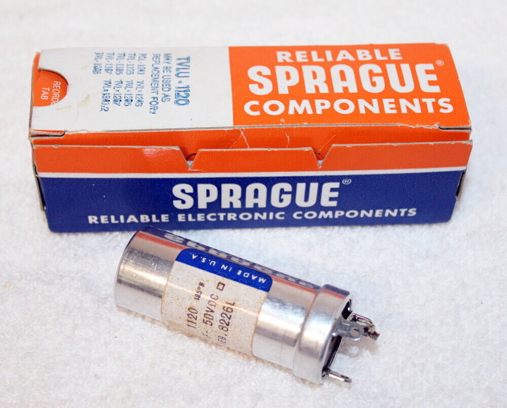 Vintage Sprague TVLU-1120 Twist-Lok Electrolytic Capacitor ~ 2,000UF 50V - $10.99