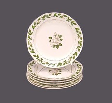 Six Hall China Cameo Rose bread plates made in the USA. Flaws. - £55.15 GBP
