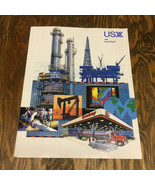 Vintage USX 1990 annual report stock holder booklet US steel corporation  - €17,15 EUR
